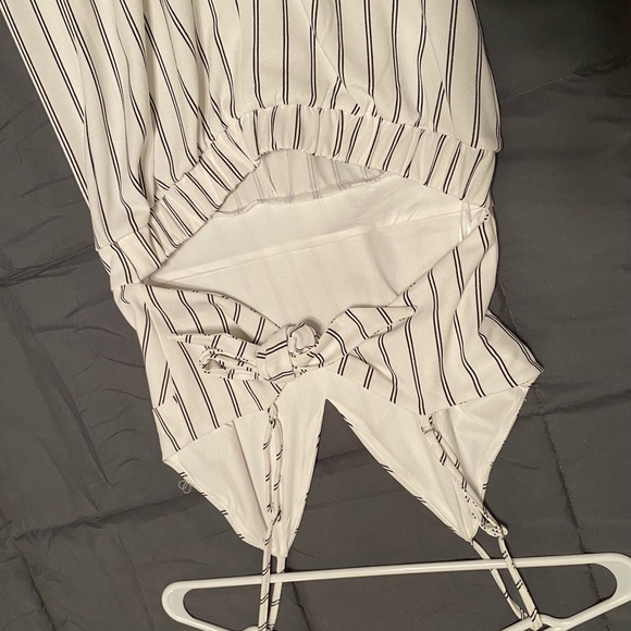 Black and White Striped Jumper - Picture 2 of 4